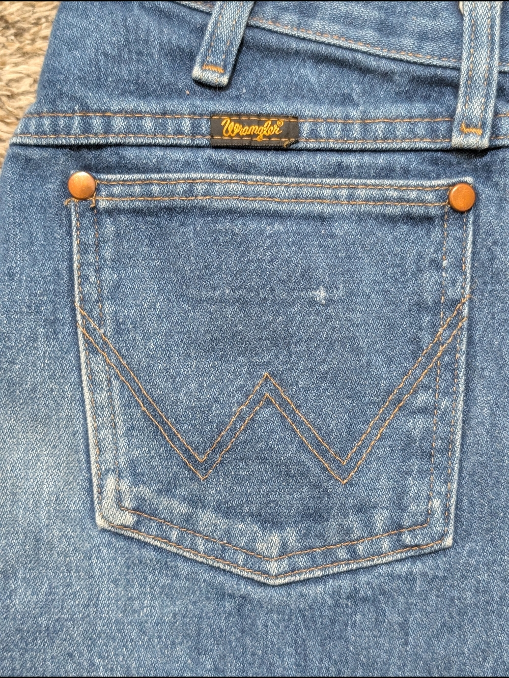 Wrangler Blue Denim Jeans  30x32 Men's 13awz Cowboy Cut A001 5 Pocket Button Zip - Picture 2 of 11